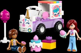 Eenhoorn taartenbezorgauto LEGO-set