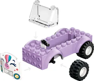 Eenhoorn taartenbezorgauto LEGO-set afbeelding 4