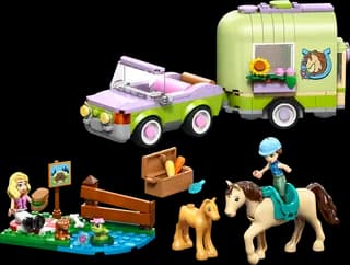 Trailer met paard en veulen LEGO-set