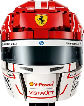 Scuderia Ferrari HP helm van Charles Leclerc LEGO-set afbeelding 2