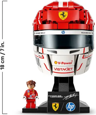 Scuderia Ferrari HP helm van Charles Leclerc LEGO-set afbeelding 5