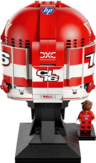 Scuderia Ferrari HP helm van Charles Leclerc LEGO-set afbeelding 3