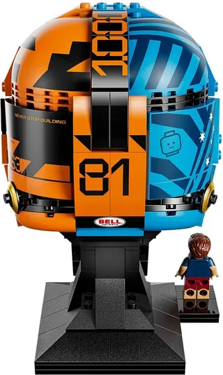 McLaren Mastercard F1 Team helm van Oscar Piastri LEGO-set afbeelding 3