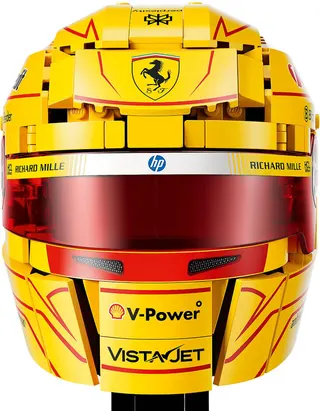 Scuderia Ferrari HP helm van Lewis Hamilton LEGO-set afbeelding 3