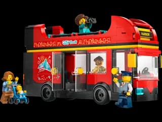 Toeristische rode dubbeldekker LEGO-set