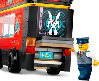 Toeristische rode dubbeldekker LEGO-set afbeelding 5