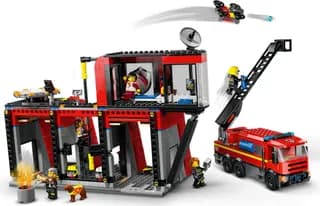 Brandweerkazerne en brandweerauto LEGO-set afbeelding 2