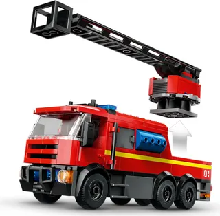 Brandweerkazerne en brandweerauto LEGO-set afbeelding 6
