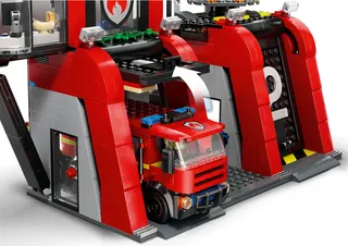 Brandweerkazerne en brandweerauto LEGO-set afbeelding 7