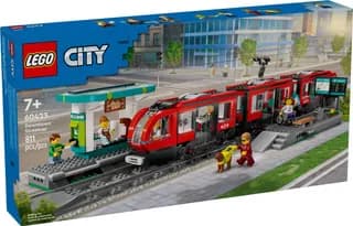 Stadstram en station LEGO-set afbeelding 2