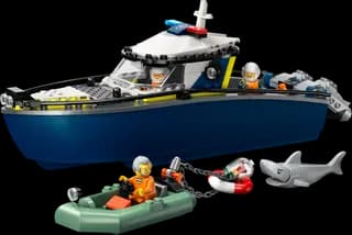 Achtervolging met politieboot LEGO-set