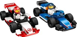 F1 Williams Racing en Haas F1 racewagens LEGO-set afbeelding 2