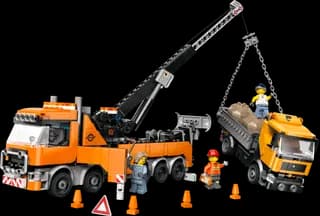 Zware sleepwagen met kraan LEGO-set
