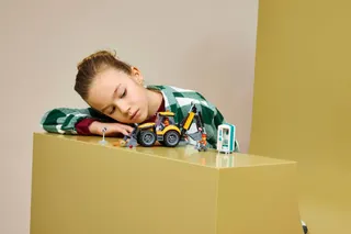 Gele graaflaadmachine LEGO-set afbeelding 10