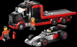 F1 displaytruck met Audi F1 racewagen LEGO-set