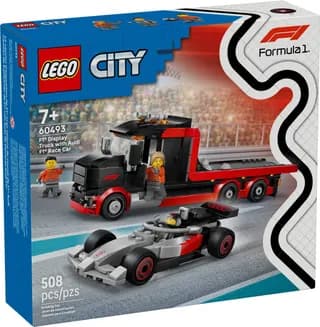 F1 displaytruck met Audi F1 racewagen LEGO-set afbeelding 2