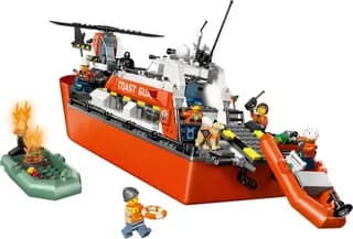 Kustwacht reddingsboot met helikopter LEGO-set afbeelding 3