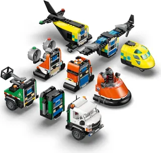 Vliegtuig, servicewagen en hovercraft remix LEGO-set afbeelding 3