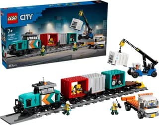 Containertrein met kraan en vrachtwagen LEGO-set afbeelding 13