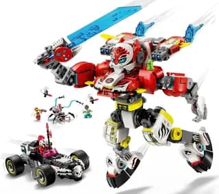 Cooper's Tiger Mech & Zero's Hot Rod Car LEGO-set afbeelding 3