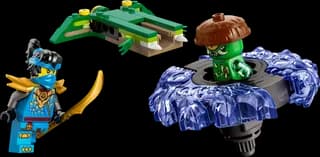 Nya vs. mutatiemonster in spinner LEGO-set