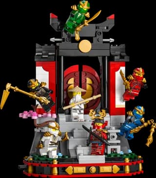 15-jarig jubileum: Display met ninjapersonages LEGO-set