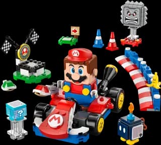 Mario Kart - Interactieve LEGO Mario en standaardkart LEGO-set