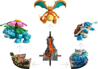 Venusaur, Charizard en Blastoise LEGO-set afbeelding 4