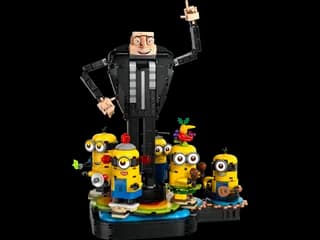Brick-Built Gru and Minions LEGO-set