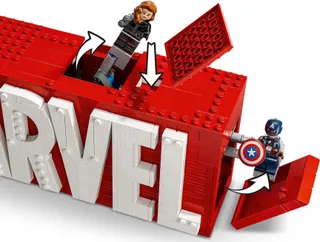 MARVEL logo en minifiguren LEGO-set afbeelding 6