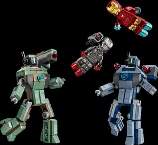 Iron Man en War Machine vs. Hammer Drones LEGO-set