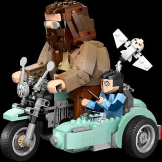 Hagrid en Harry's rit op de motor LEGO-set
