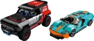 Ford GT Heritage Edition and Bronco R LEGO-set afbeelding 3