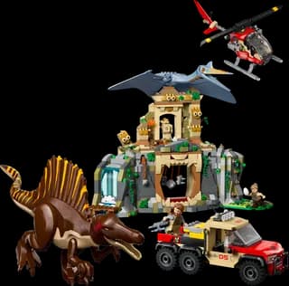 Spinosaurus en Quetzalcoatlus luchtmissie LEGO-set
