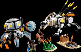 Aloy & Varl vs. Shell-Walker & Sawtooth LEGO-set