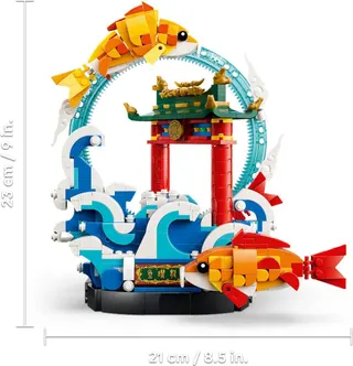 Springende koi van voorspoed LEGO-set afbeelding 2