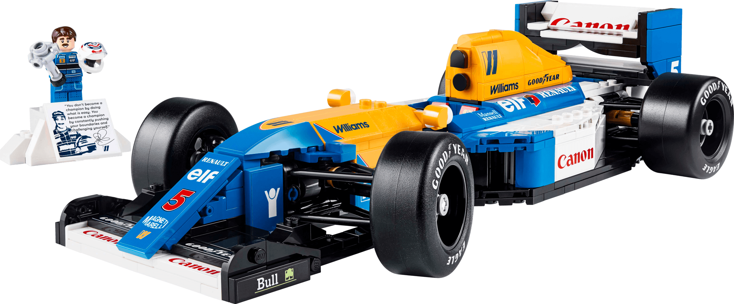 Williams Racing FW14B en Nigel Mansell LEGO-set