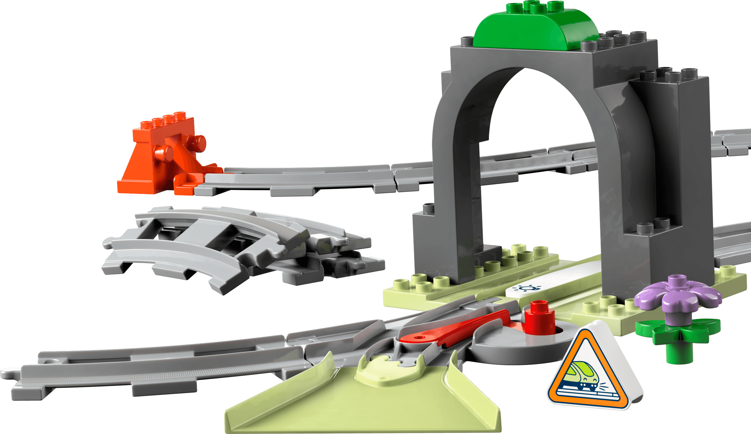 Treintunnel en rails uitbreidingsset LEGO-set