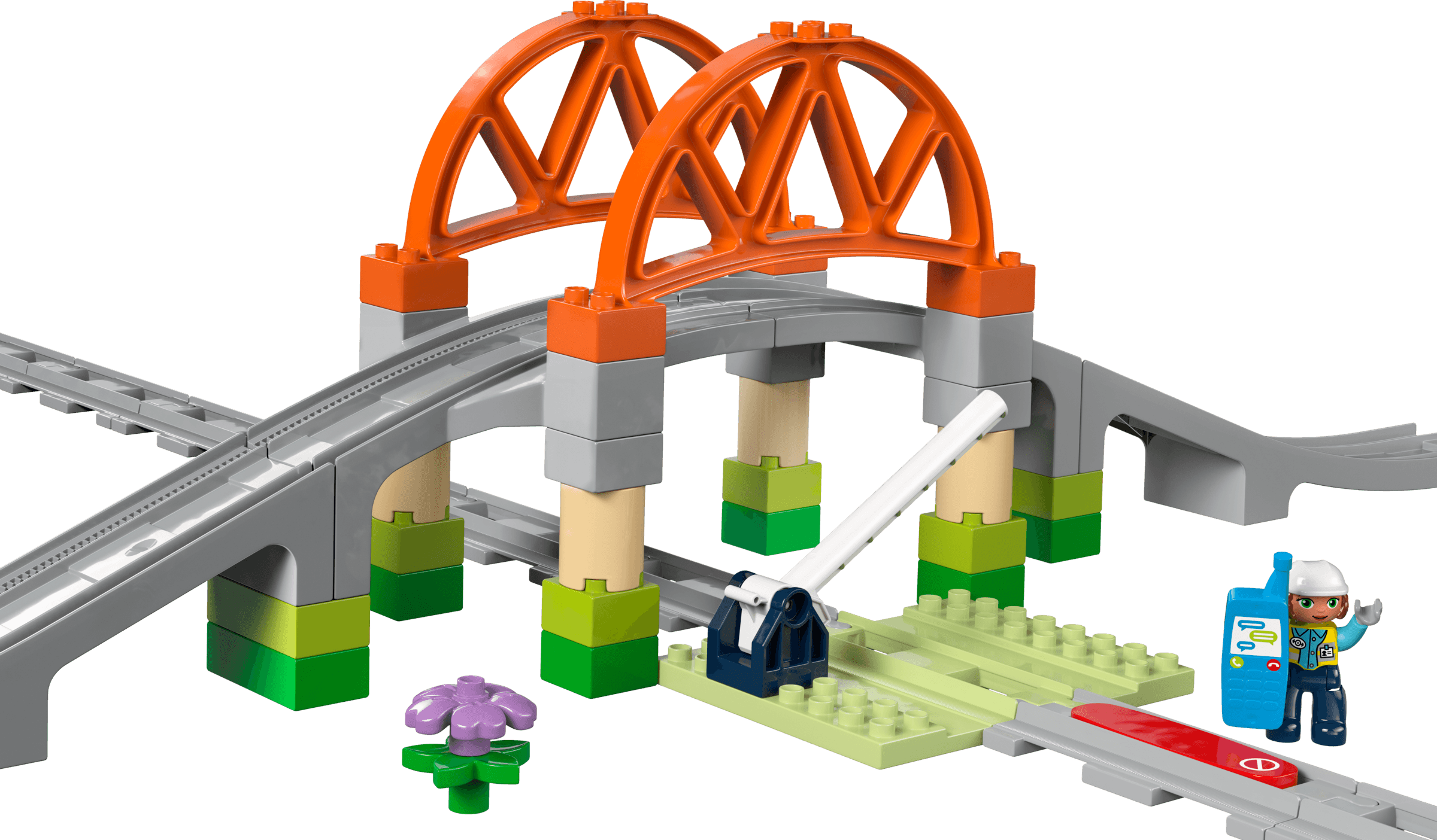 Treinbrug en rails uitbreidingsset LEGO-set