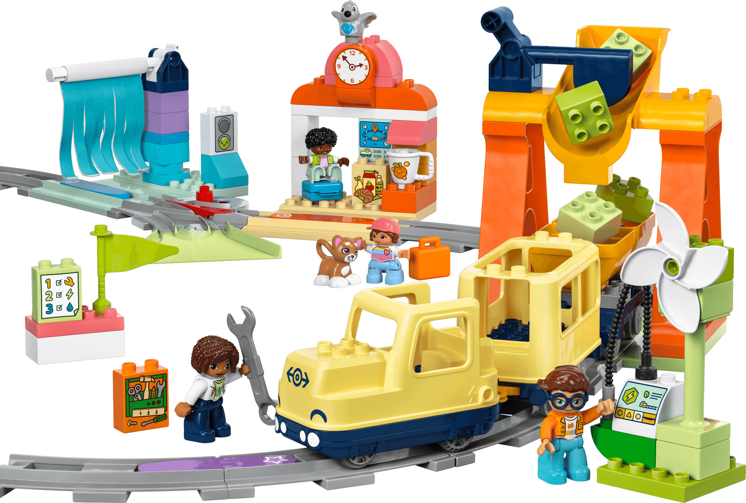 Grote interactieve buurttrein LEGO-set