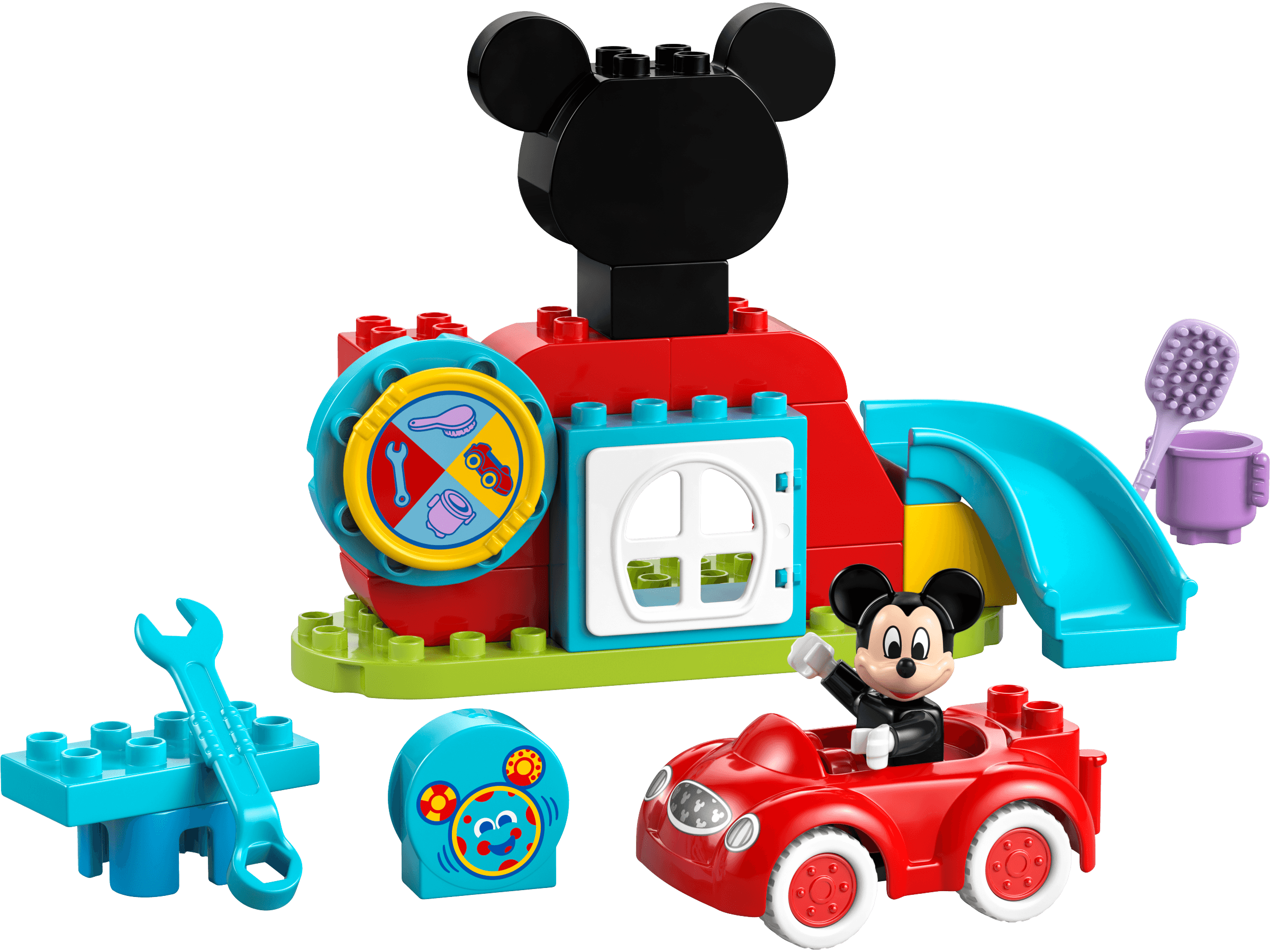 Mickey Mouse clubhuis en auto LEGO-set