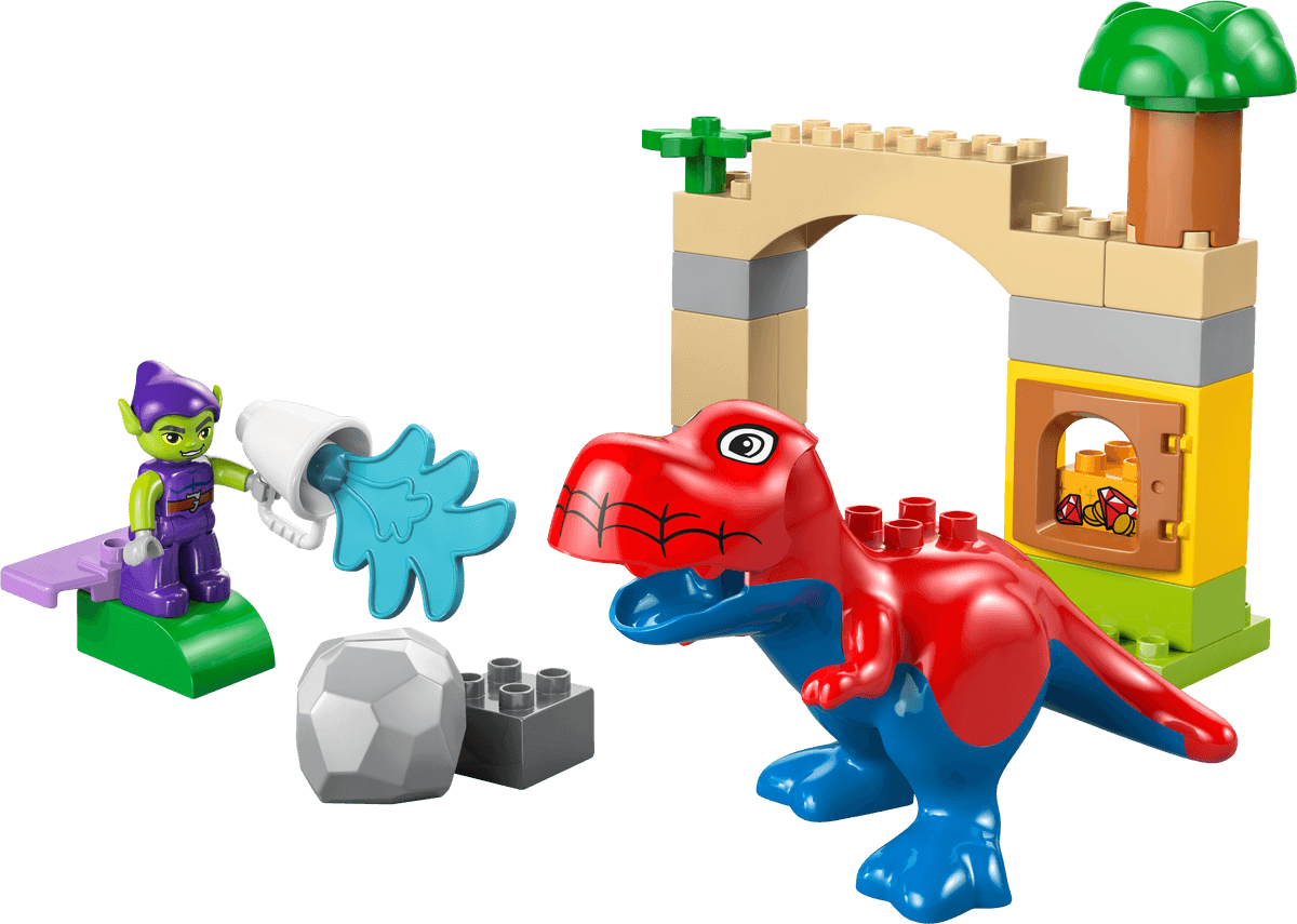 Dinosaur Spidey-Rex vs. Green Goblin LEGO-set