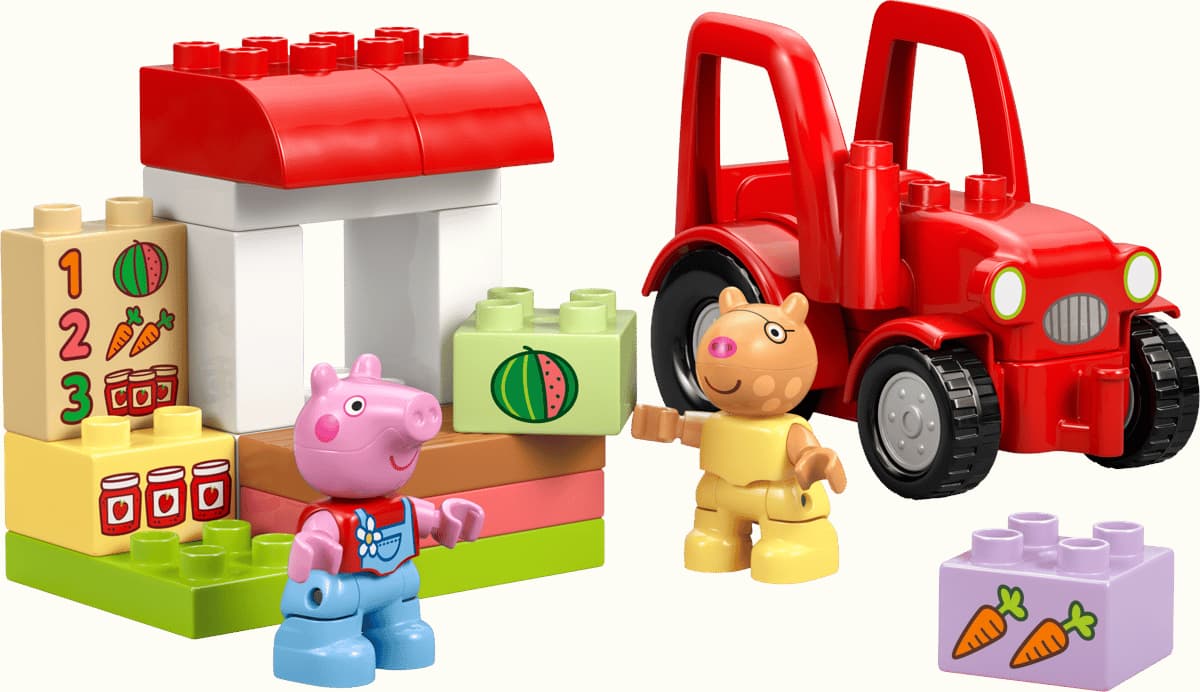 Tractor and Market LEGO-set