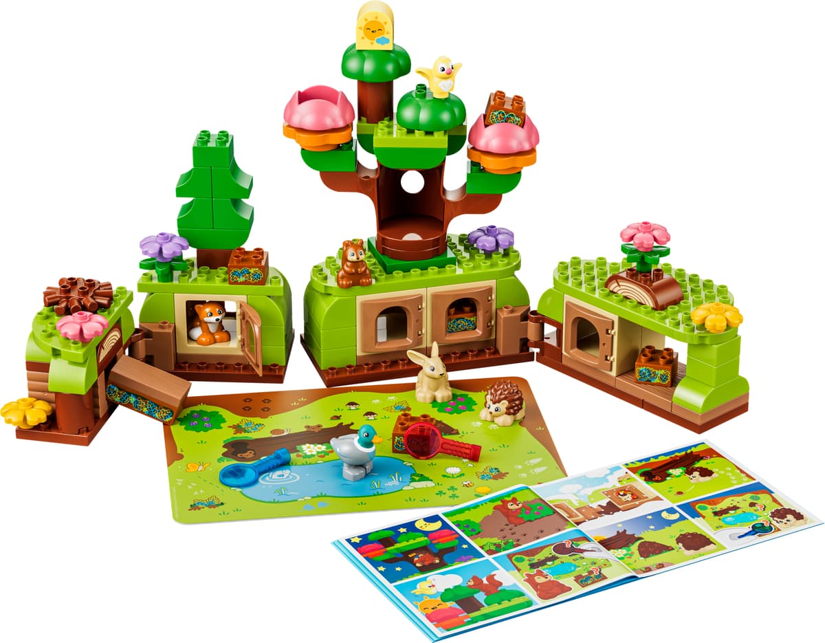 Ontdekkingsbos met wilde dieren LEGO-set