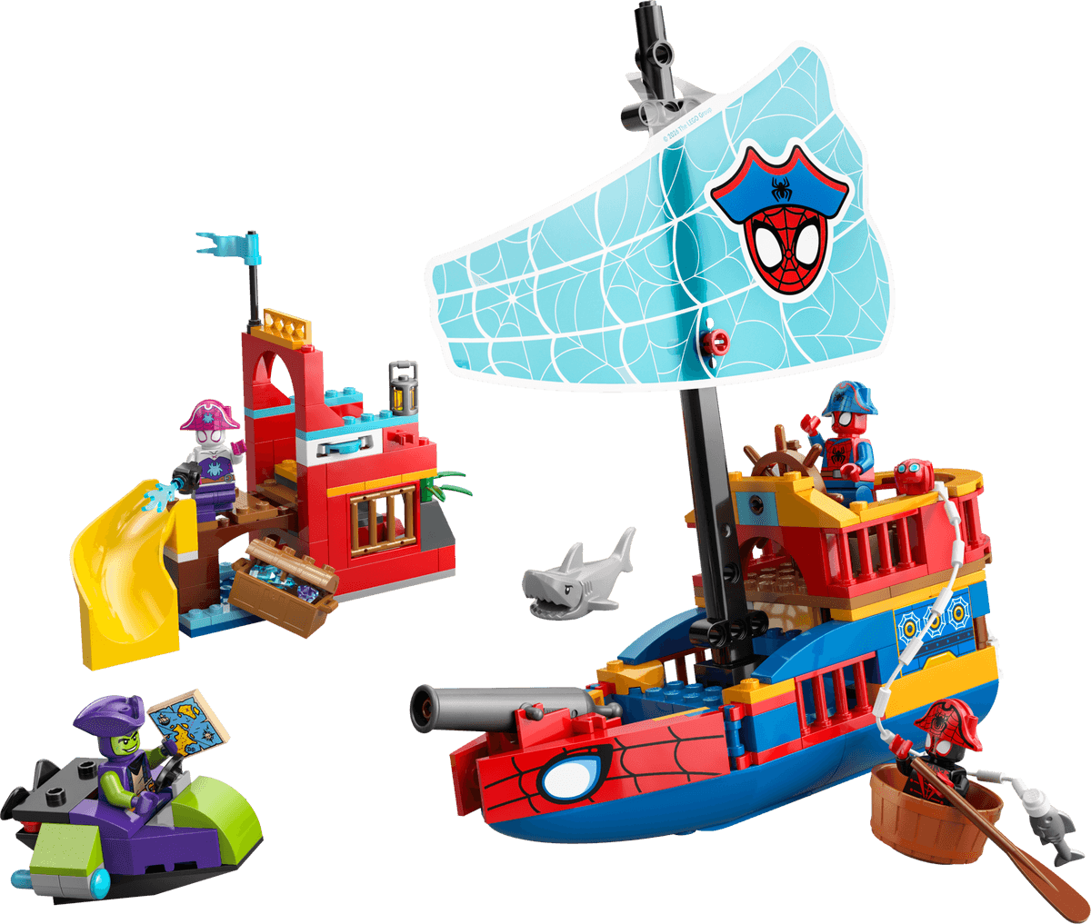 Team Spidey piratenschip LEGO-set