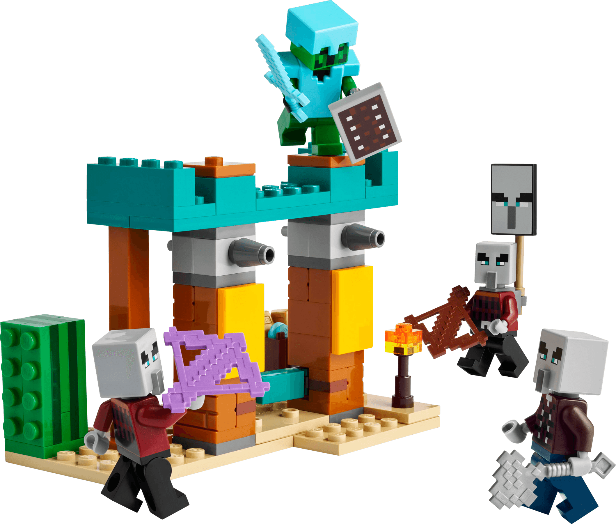 De Illagers in de woestijn LEGO-set