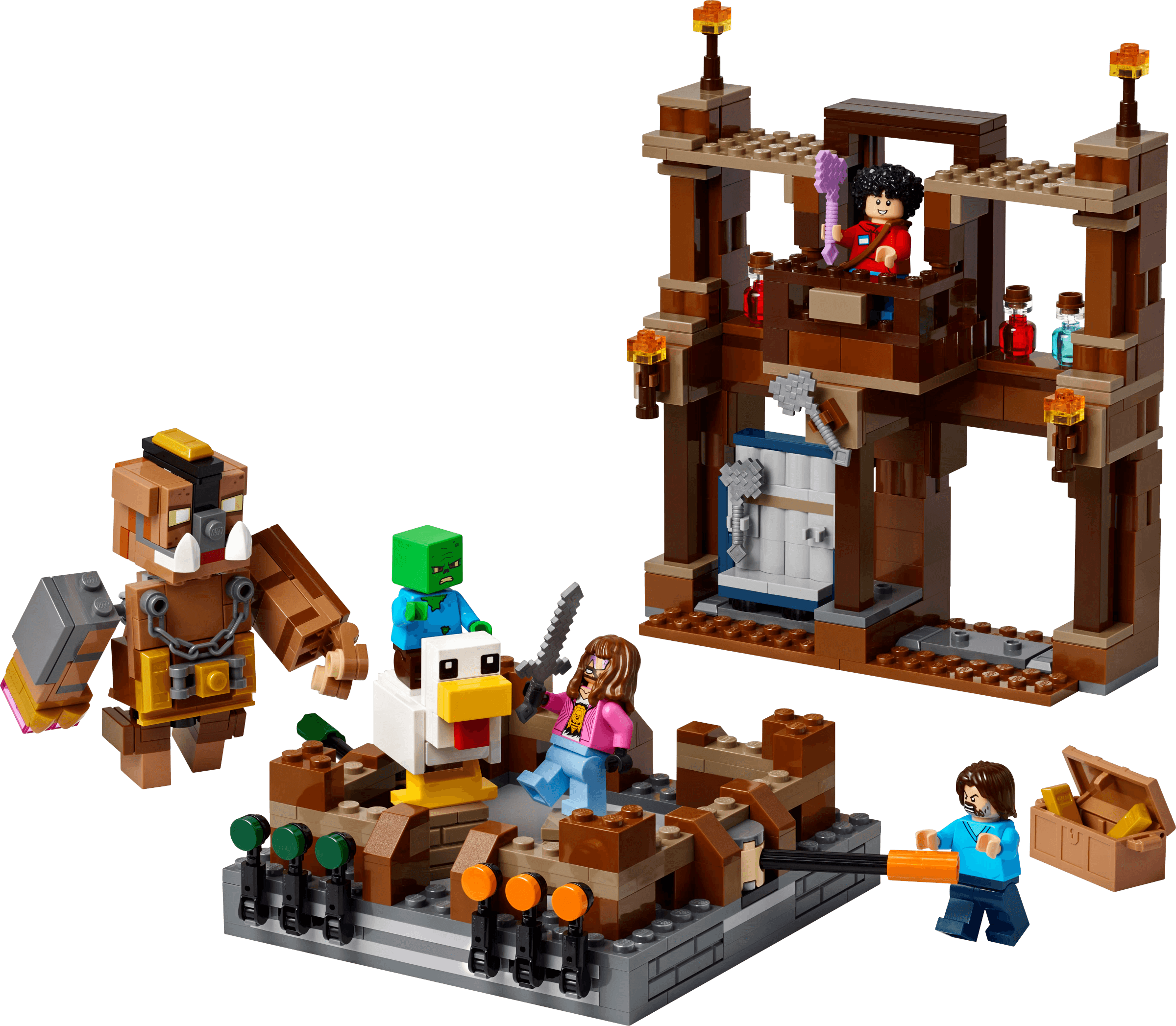 De arena bij het boslandhuis LEGO-set