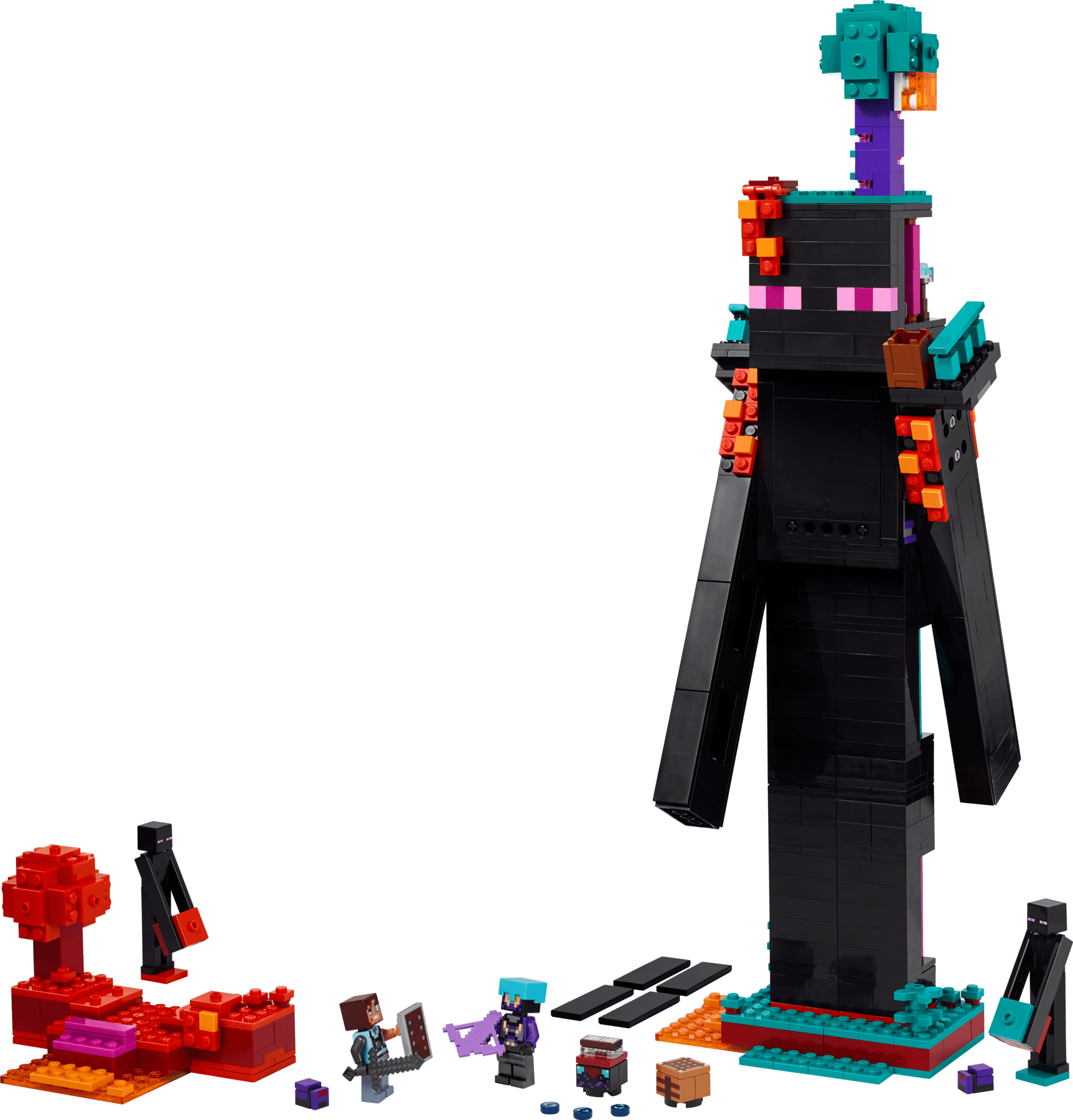 De Enderman toren LEGO-set