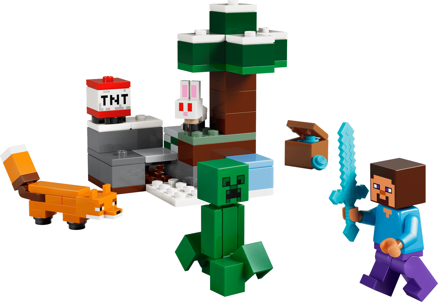 Steve's Taiga-avontuur LEGO-set