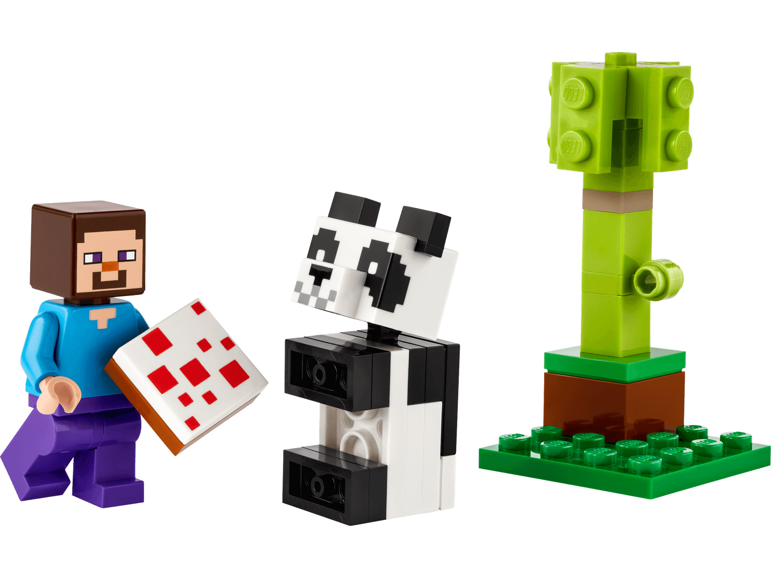 Steve and Baby Panda LEGO-set